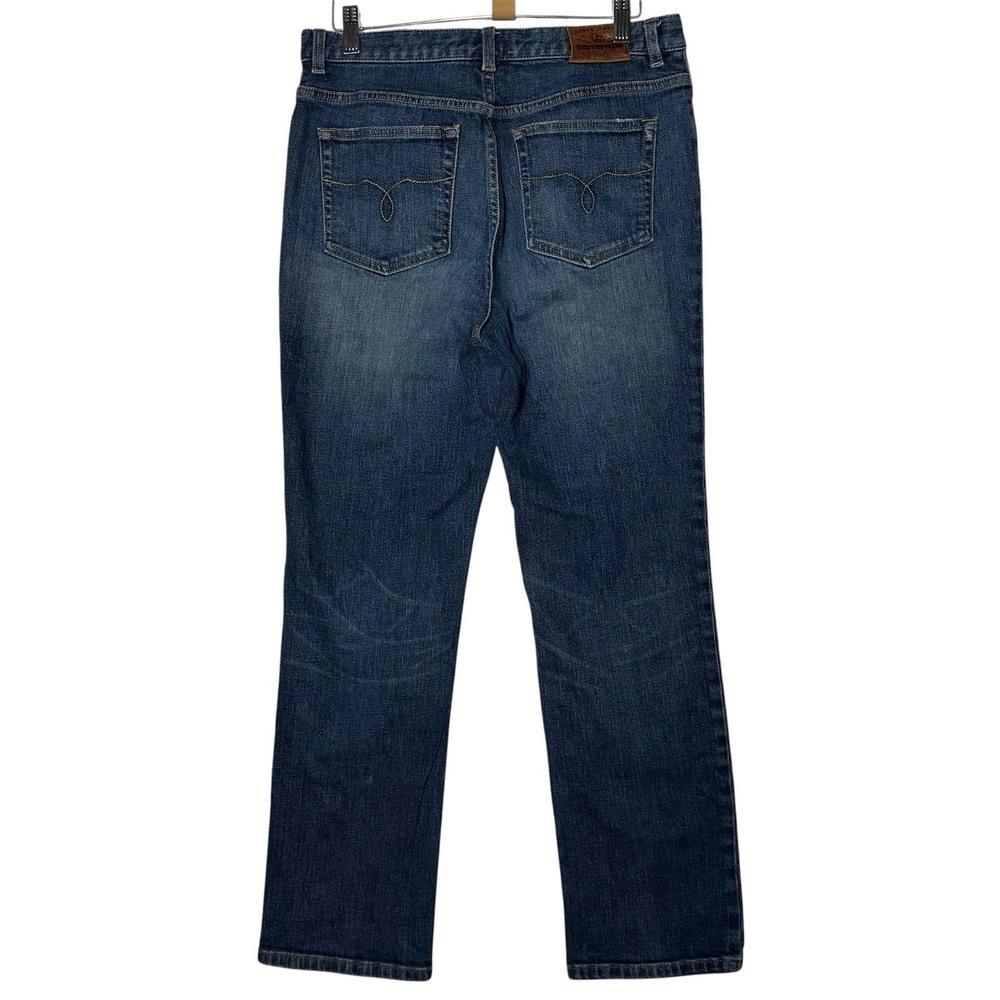 Lauren Ralph Lauren Womens Straight Leg Medium Wash Blue Denim Jeans Size 8